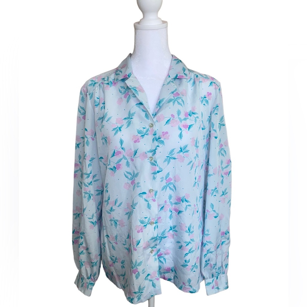 Collegian Women's Floral Long Sleeve Size 13/14